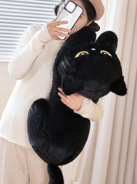 Thumbnail for Black Cat Plush Pillow Cushion Cute Sleeping Design Gift for Cat Lovers