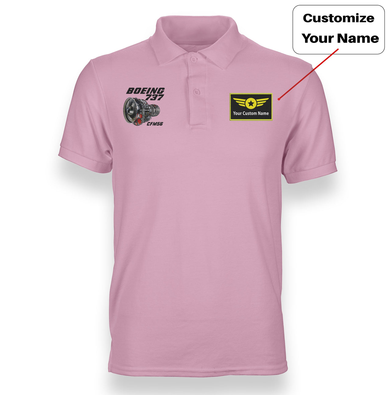 Boeing 737 Engine & CFM56 Designed "WOMEN" Polo T-Shirts