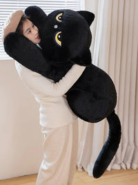 Thumbnail for Black Cat Plush Pillow Cushion Cute Sleeping Design Gift for Cat Lovers