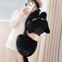 Thumbnail for Black Cat Plush Pillow Cushion Cute Sleeping Design Gift for Cat Lovers