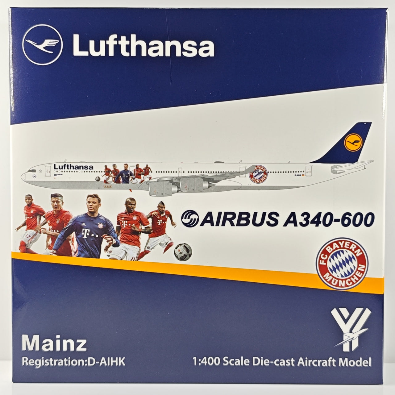 Lufthansa Germany Airbus A340-600 Airplane Model 1/400 Scale