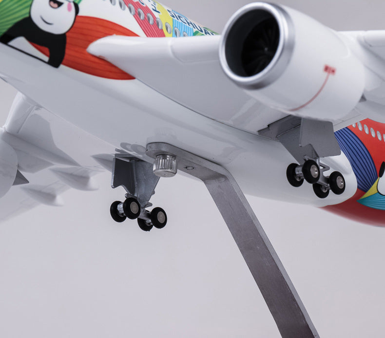 Sichuan Panda Airbus A350 Airplane Model (1/142 Scale)