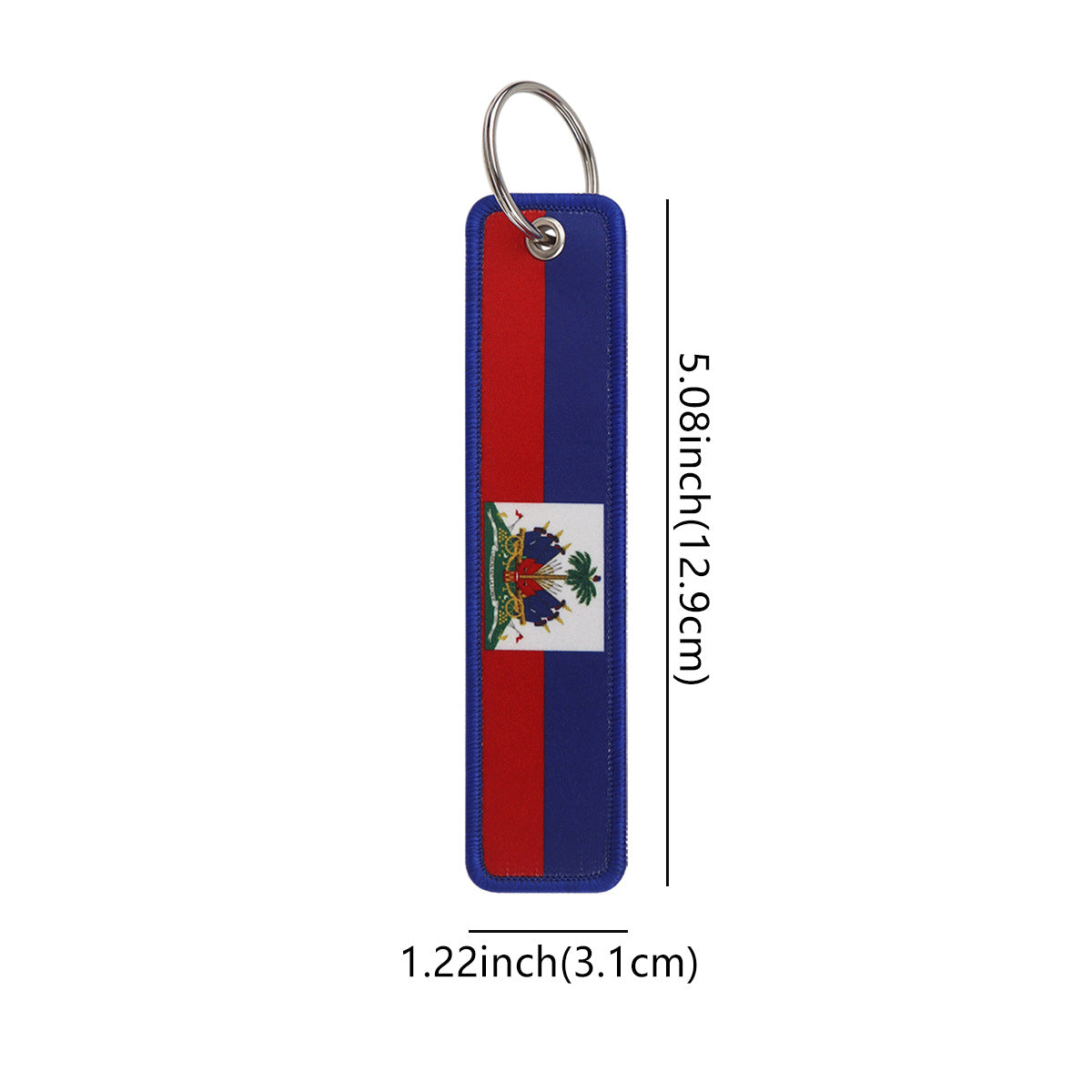 Haiti Flag Designed Key Chains