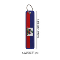 Thumbnail for Haiti Flag Designed Key Chains