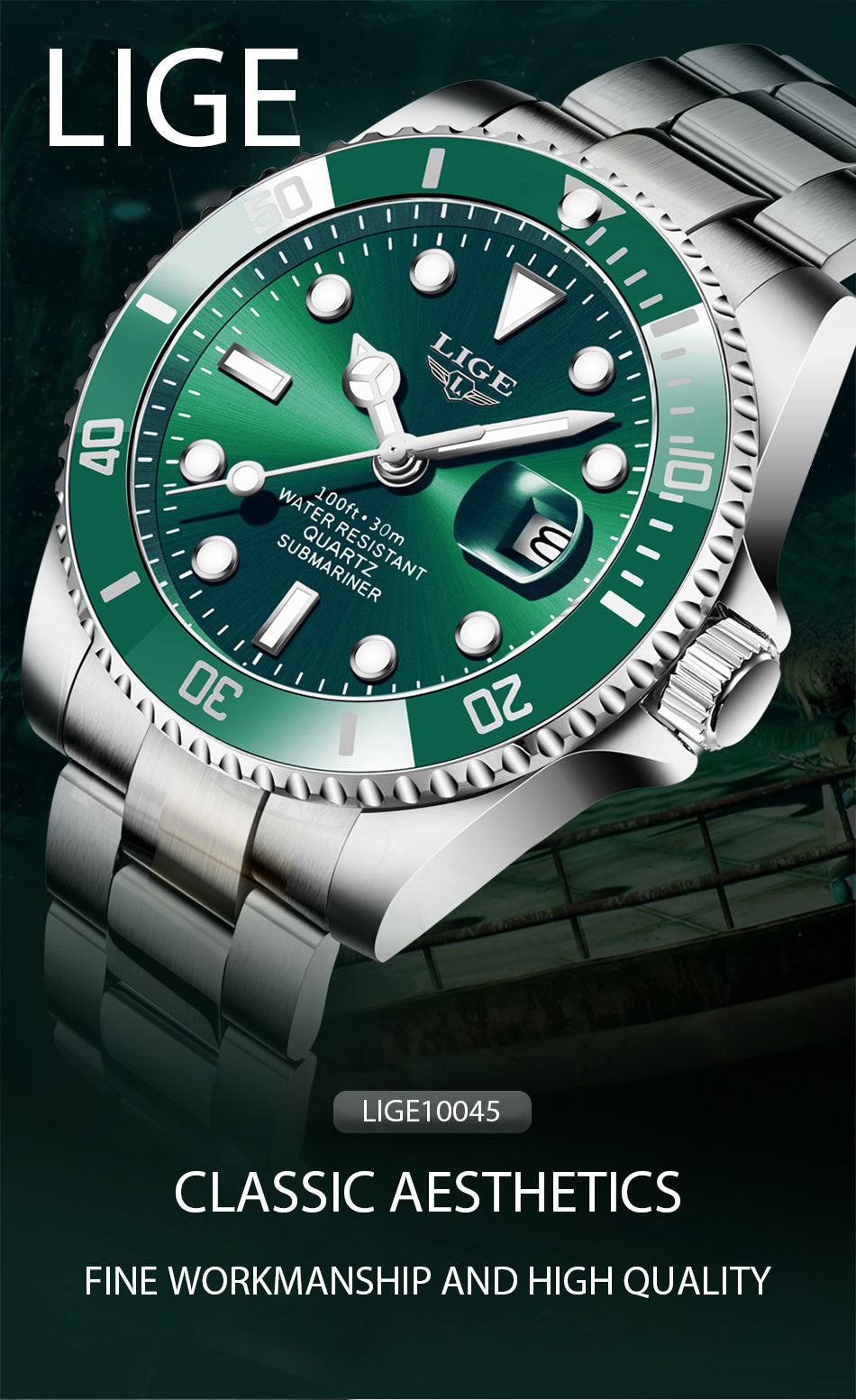 Top Brand Luxury Fashion Diver Watch