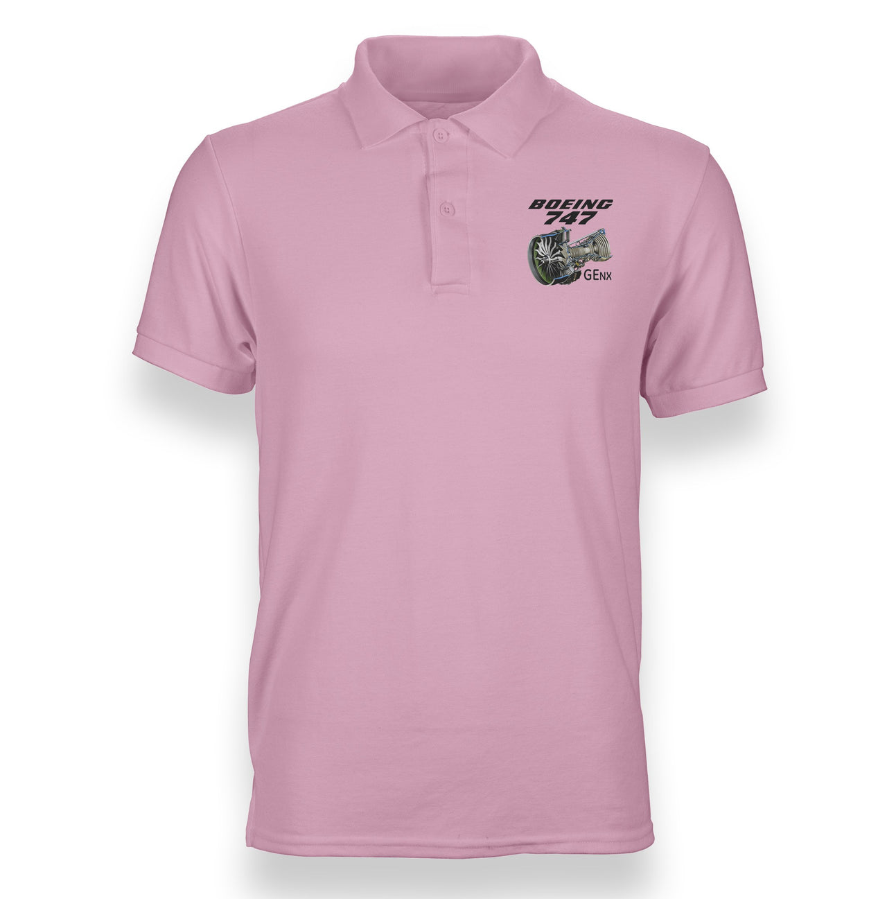 Boeing 747 & GENX Engine Designed "WOMEN" Polo T-Shirts