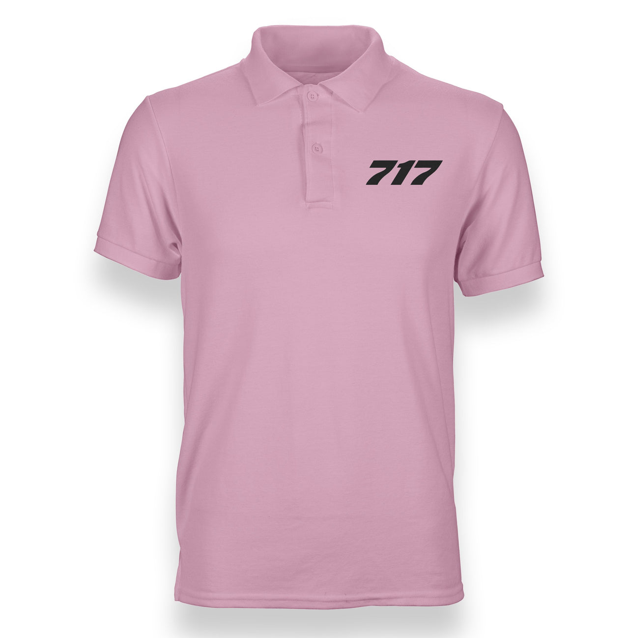 717 Flat Text Designed "WOMEN" Polo T-Shirts