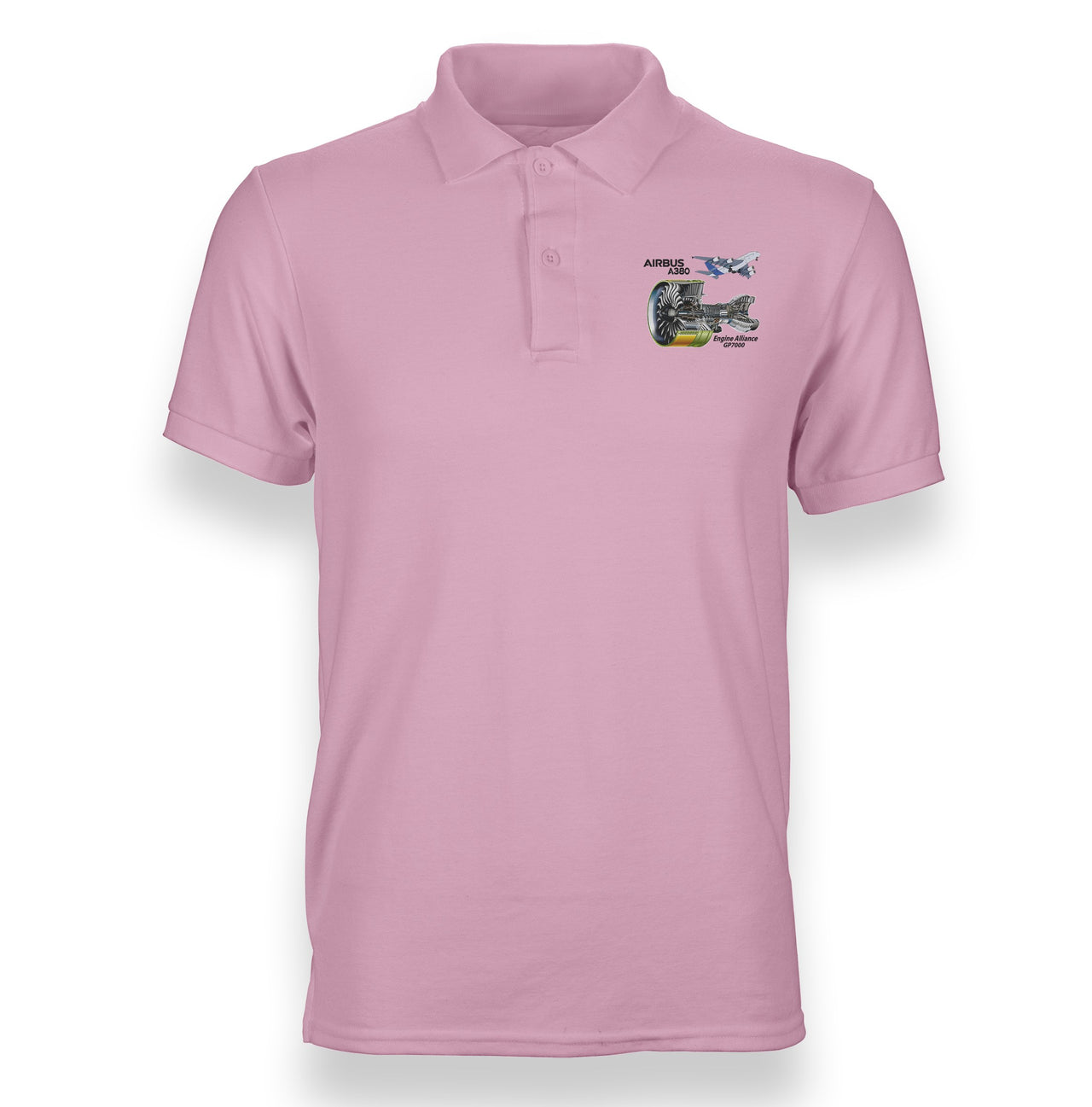 Airbus A380 & GP7000 Engine Designed "WOMEN" Polo T-Shirts