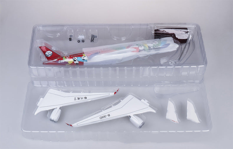 Sichuan Panda Airbus A350 Airplane Model (1/142 Scale)