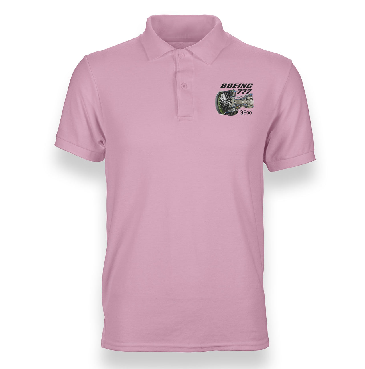 Boeing 777 & GE90 Engine Designed "WOMEN" Polo T-Shirts
