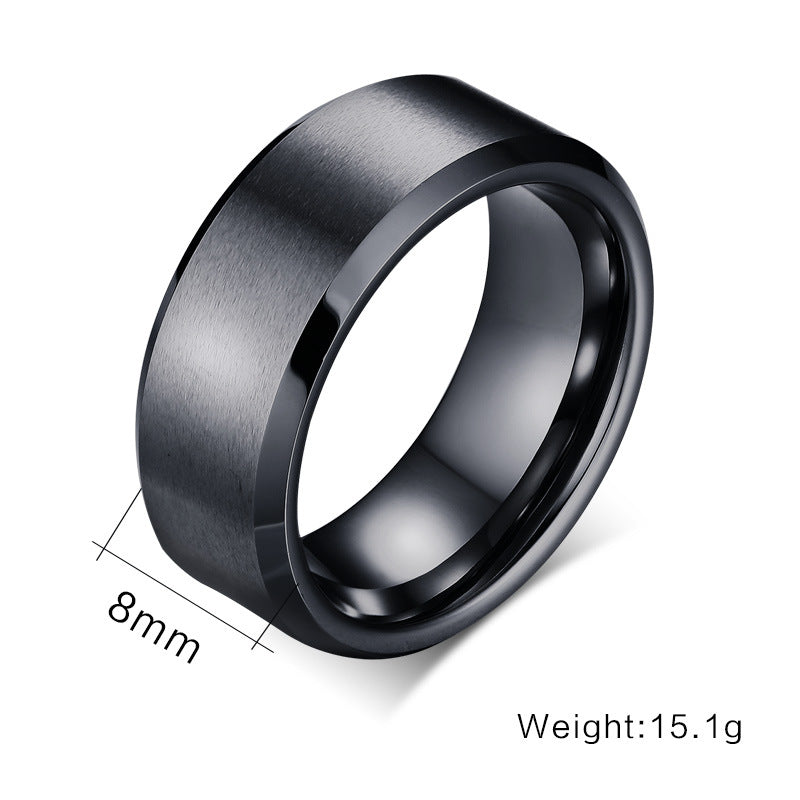 Your Custom Design Text Design  Men's Pure Tungsten Gold Ring