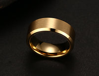 Thumbnail for Your Custom Design Text Design  Men's Pure Tungsten Gold Ring