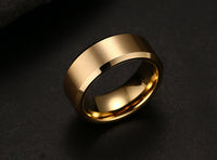 Thumbnail for Your Custom Design Text Design  Men's Pure Tungsten Gold Ring