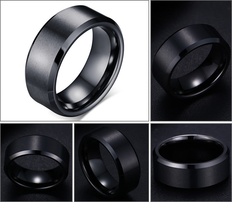 Your Custom Design Text Design  Men's Pure Tungsten Gold Ring