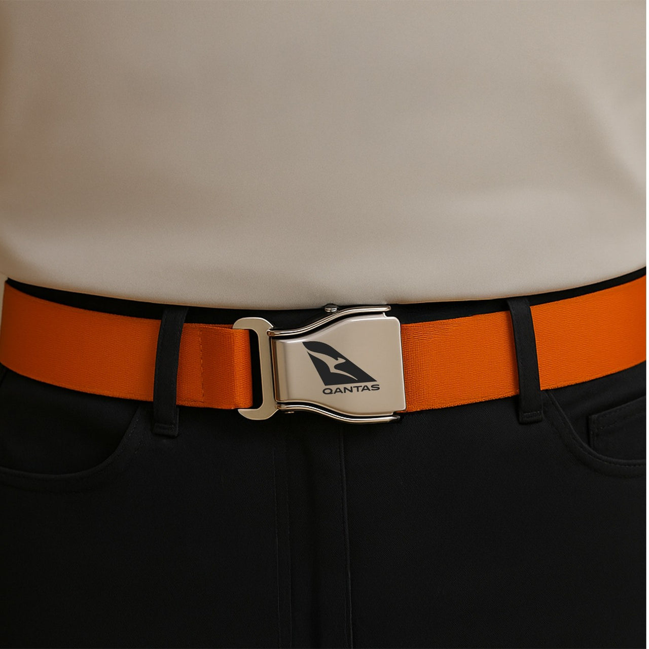 Qantas Airways Airlines Designed Fashion Airplane Seat Belts