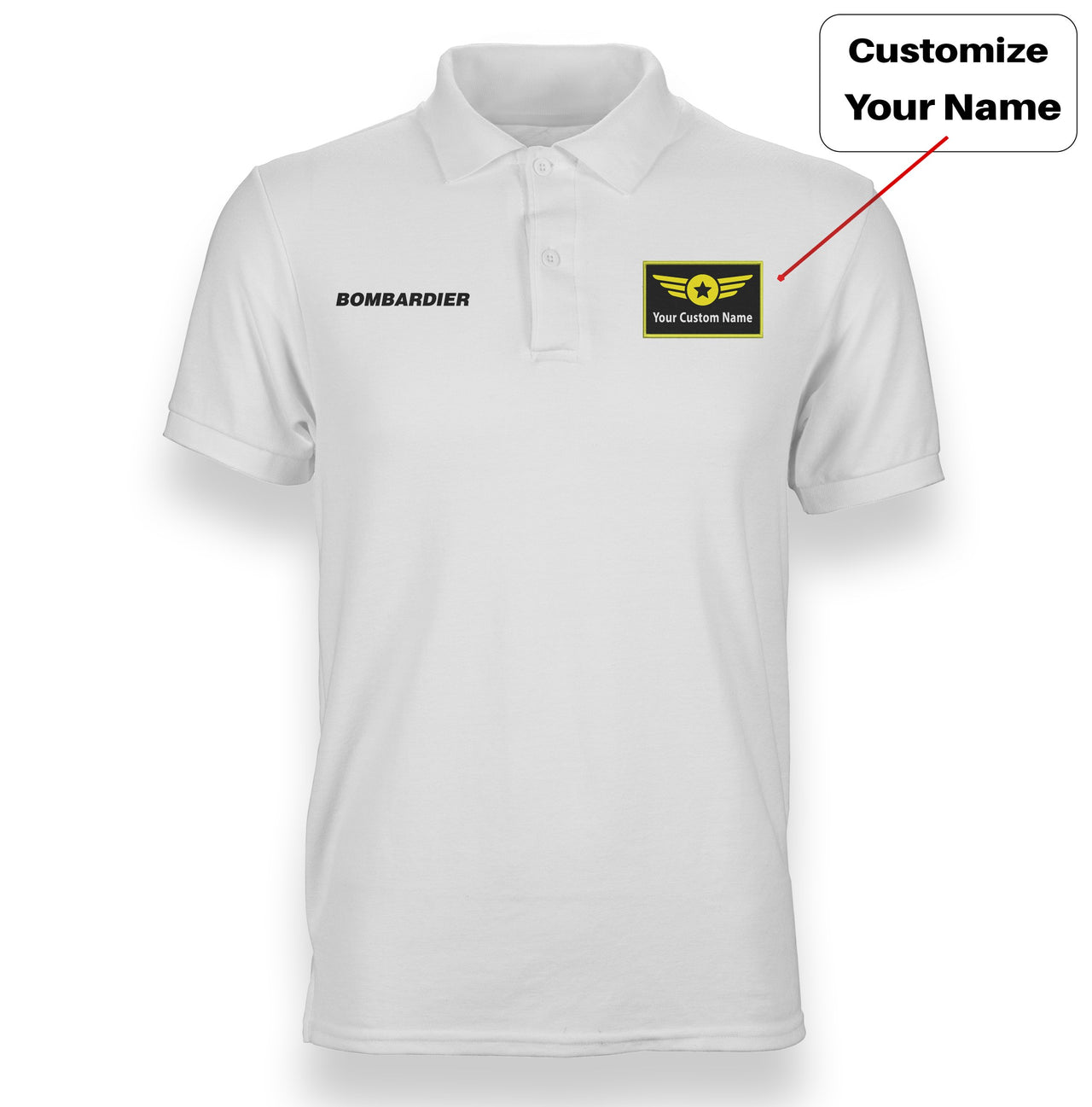 Bombardier & Text Designed "WOMEN" Polo T-Shirts