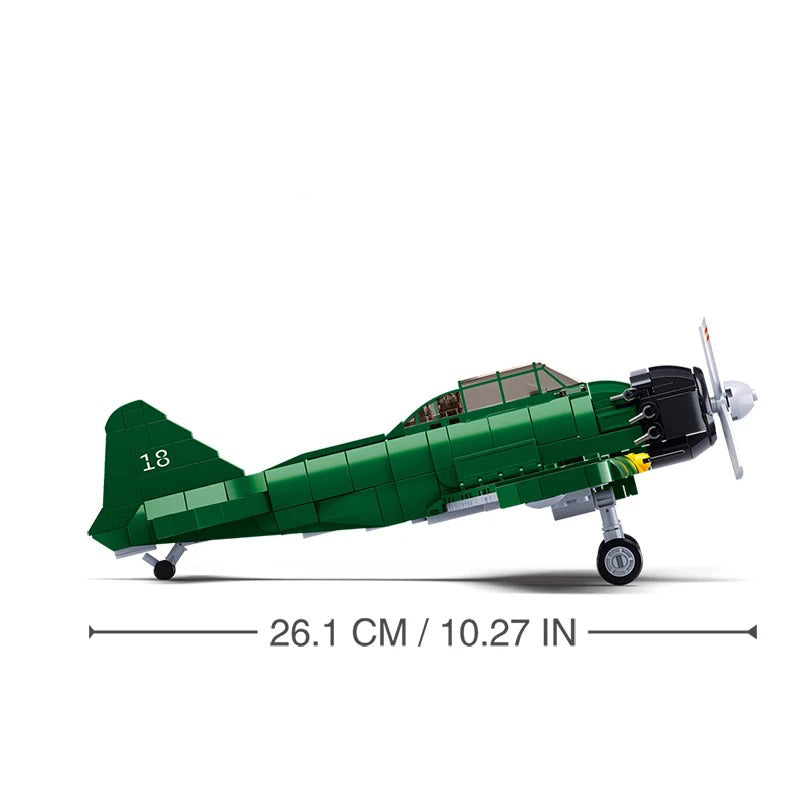 Military WW2 Planes Soviet Union P51D Sets Model Building Blocks Toys