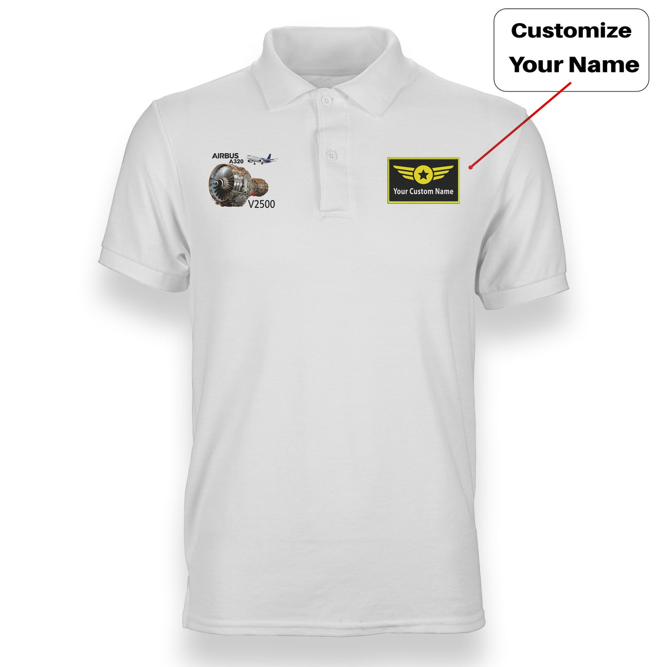Airbus A320 & V2500 Engine Designed "WOMEN" Polo T-Shirts