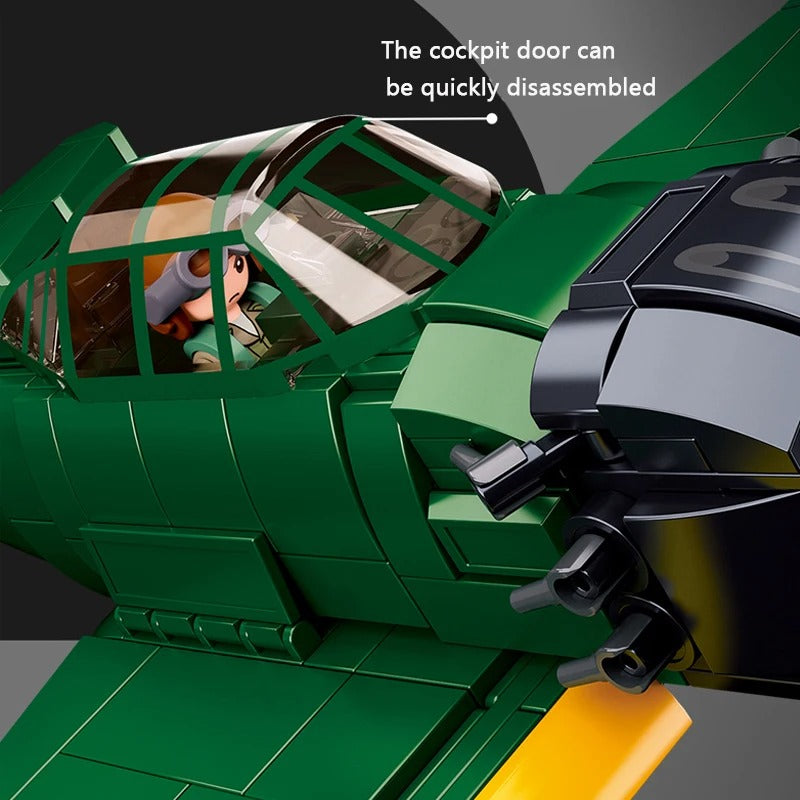 Military WW2 Planes Soviet Union P51D Sets Model Building Blocks Toys