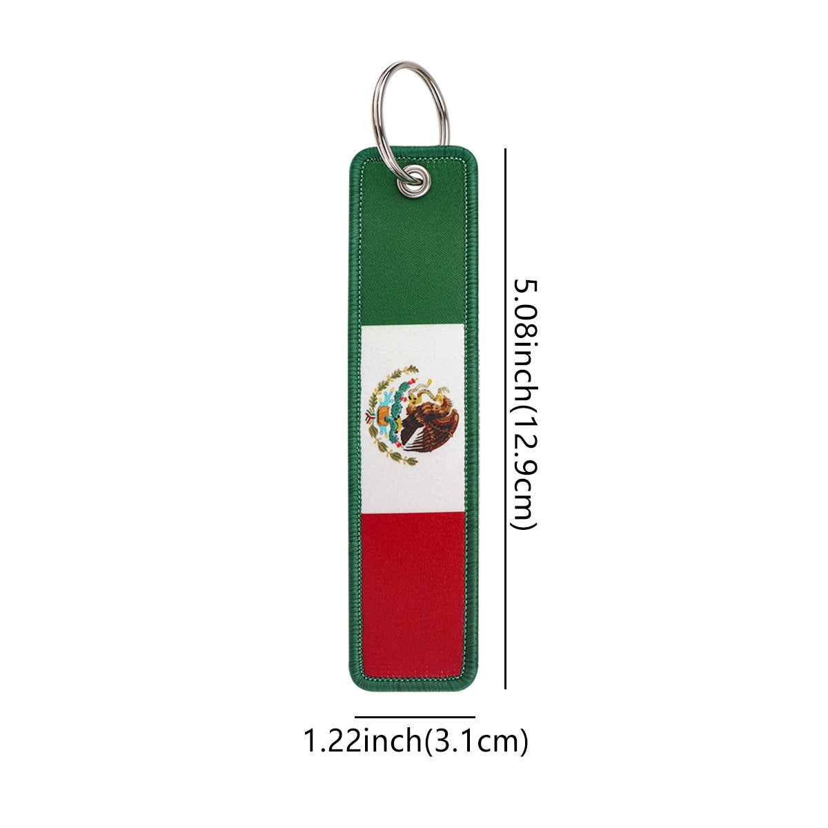 Mexico Flag Designed Key Chains