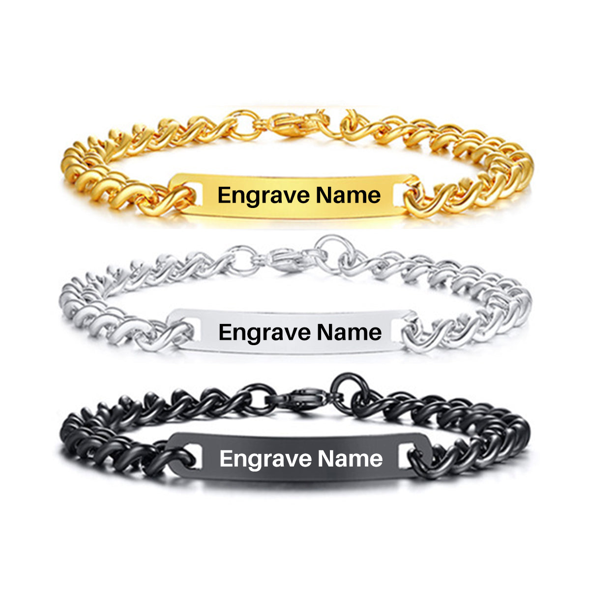 Super Quality Customizable Titanium Steel Bracelets