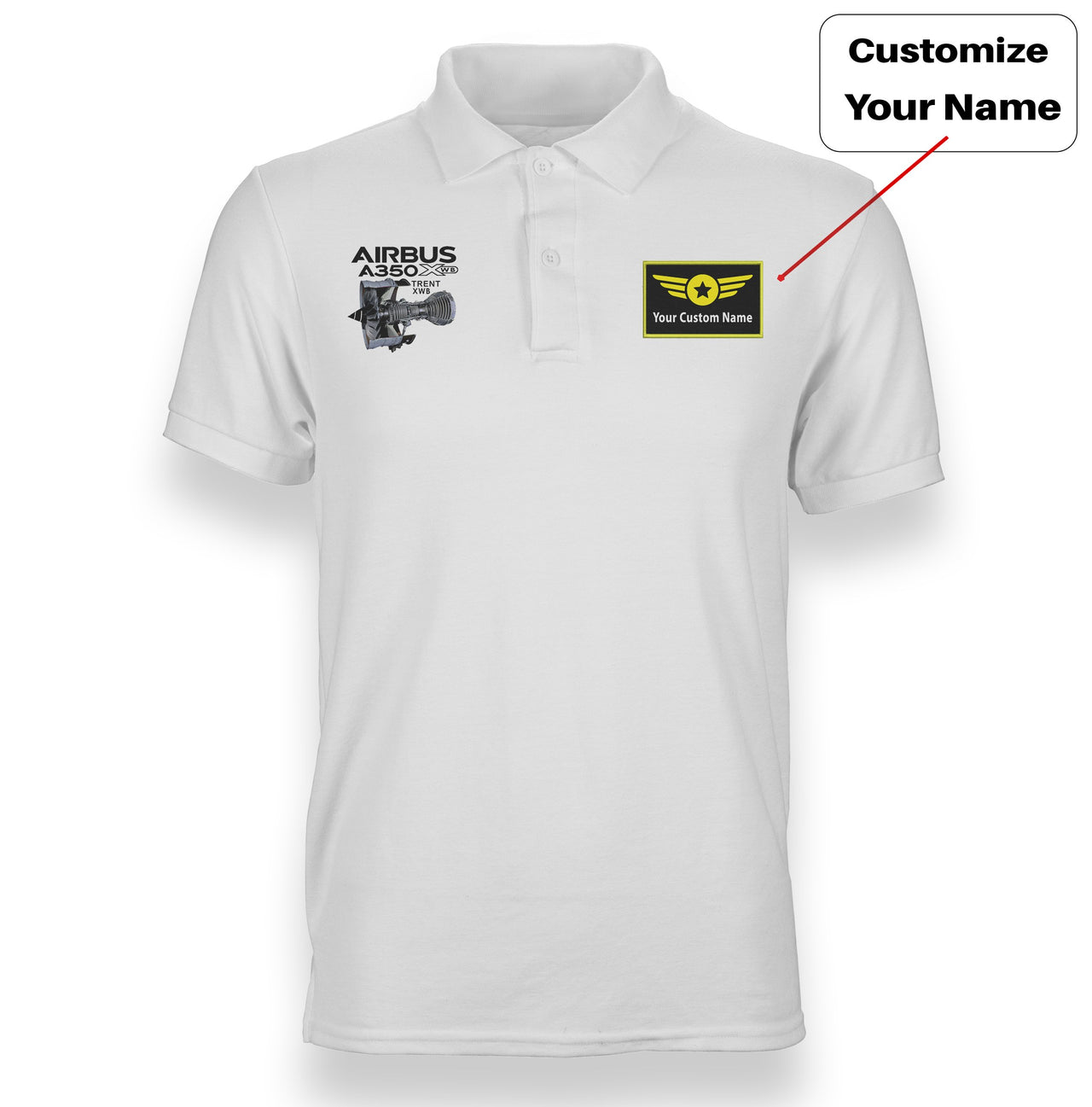 Airbus A350 & Trent Wxb Engine Designed "WOMEN" Polo T-Shirts