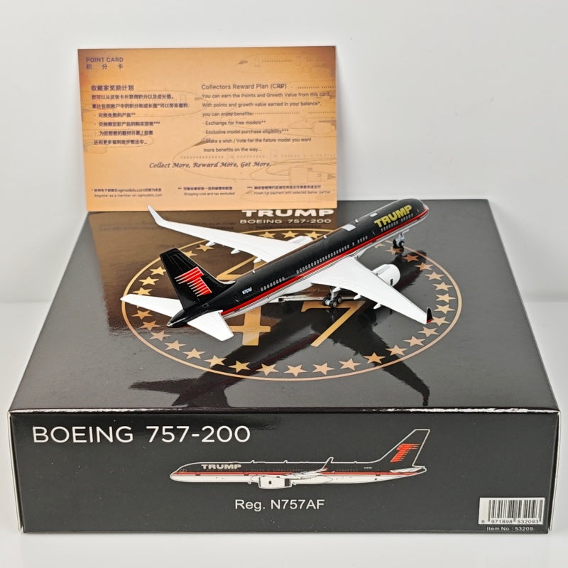 Trump Boeing B757-200 N757AF Airplane Model (1:400 Scale)