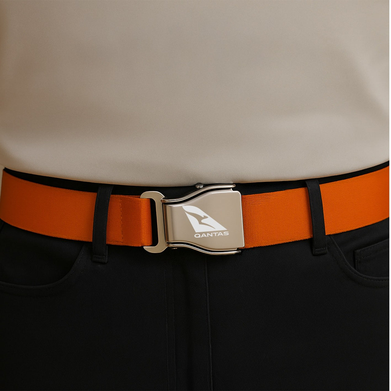 Qantas Airways Airlines Designed Fashion Airplane Seat Belts