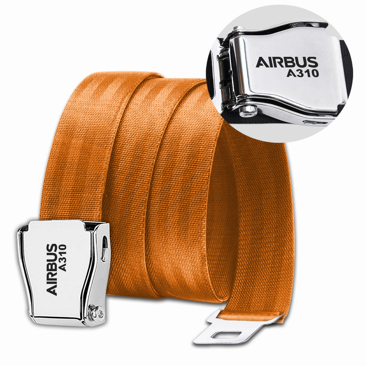 Airbus A310 & Text Designed Fashion Airplane Seat Belts