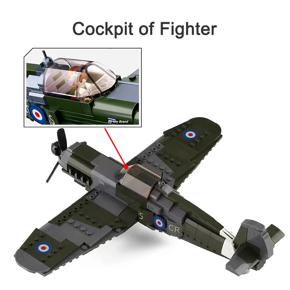 WW2 Military Plane Sets Model Building Blocks Toys