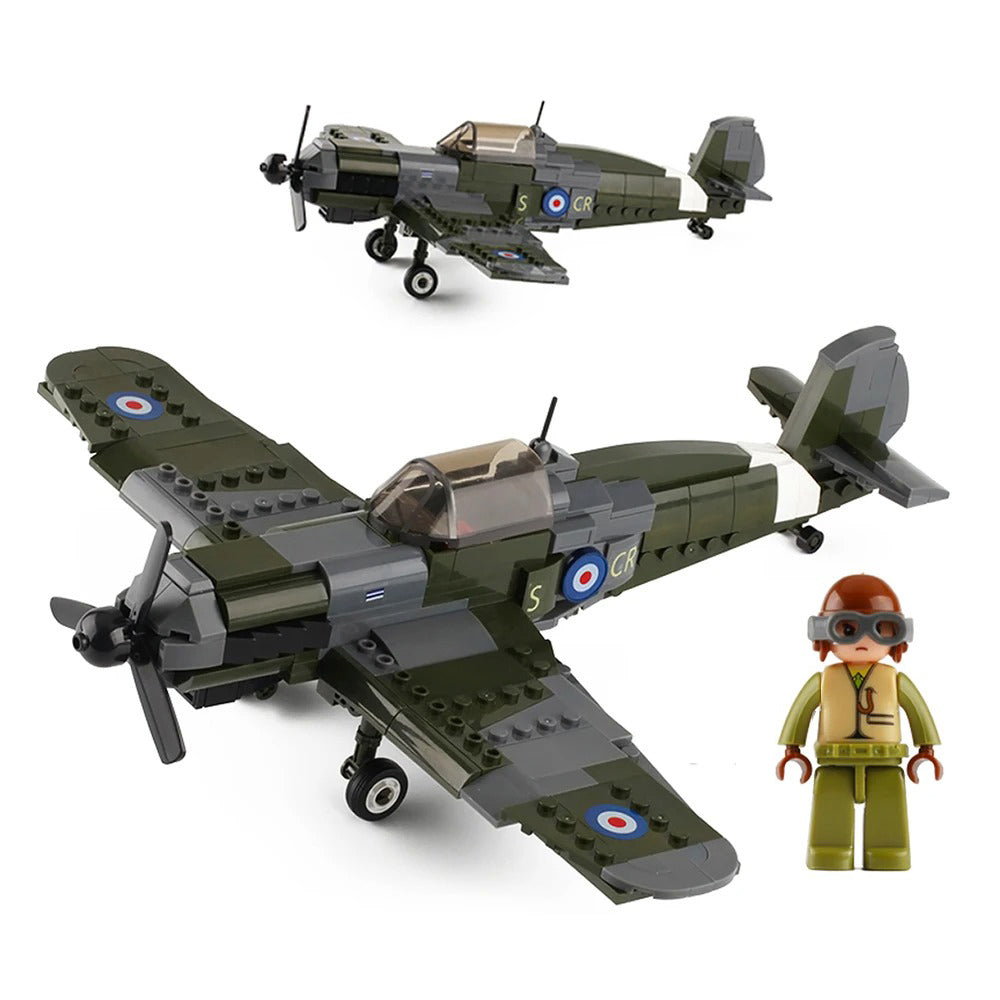 WW2 Military Plane Sets Model Building Blocks Toys