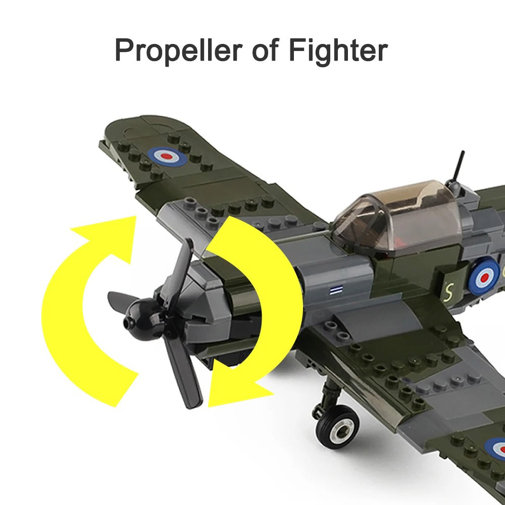 WW2 Military Plane Sets Model Building Blocks Toys