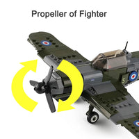 Thumbnail for WW2 Military Plane Sets Model Building Blocks Toys