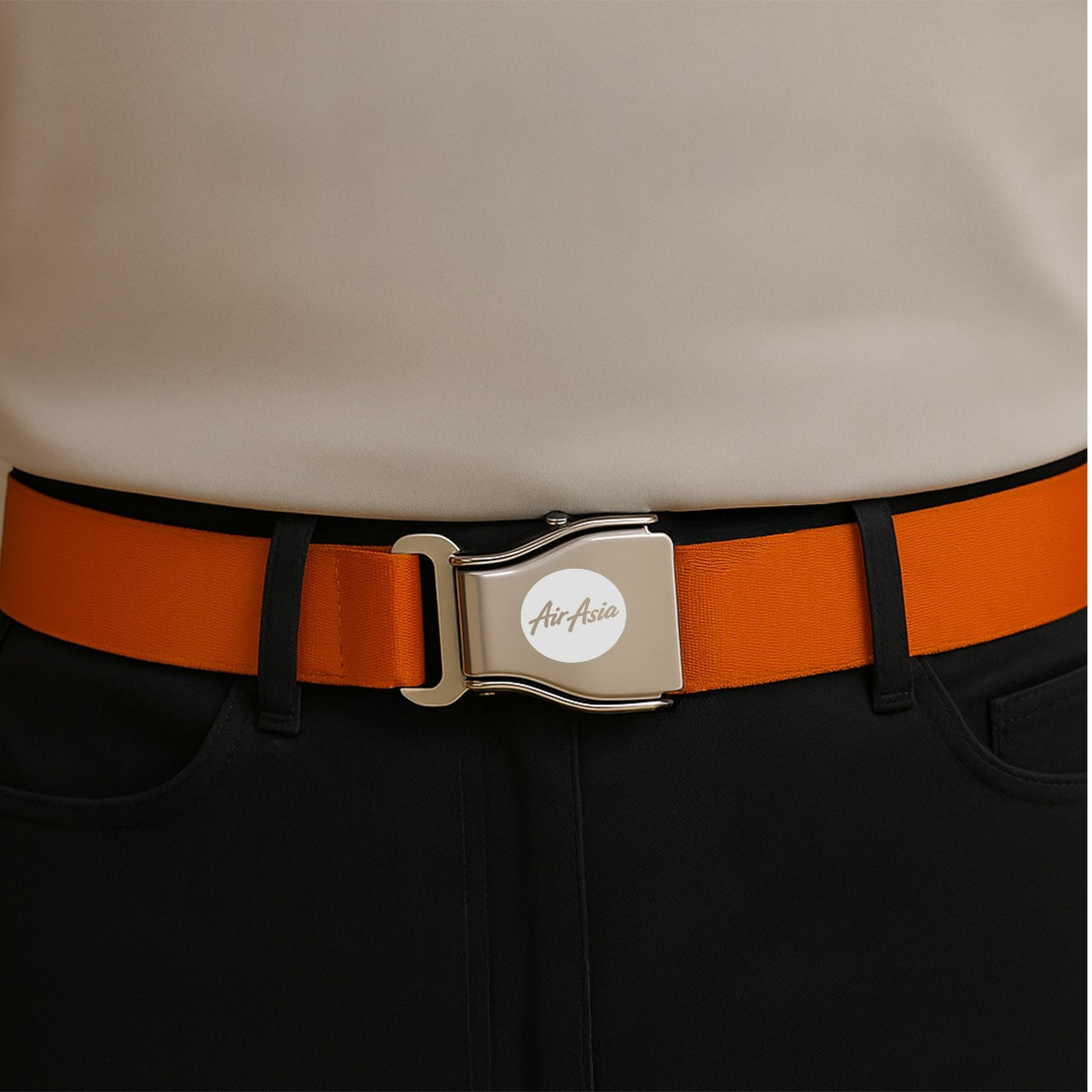 AirAsia Designed Fashion Airplane Seat Belts