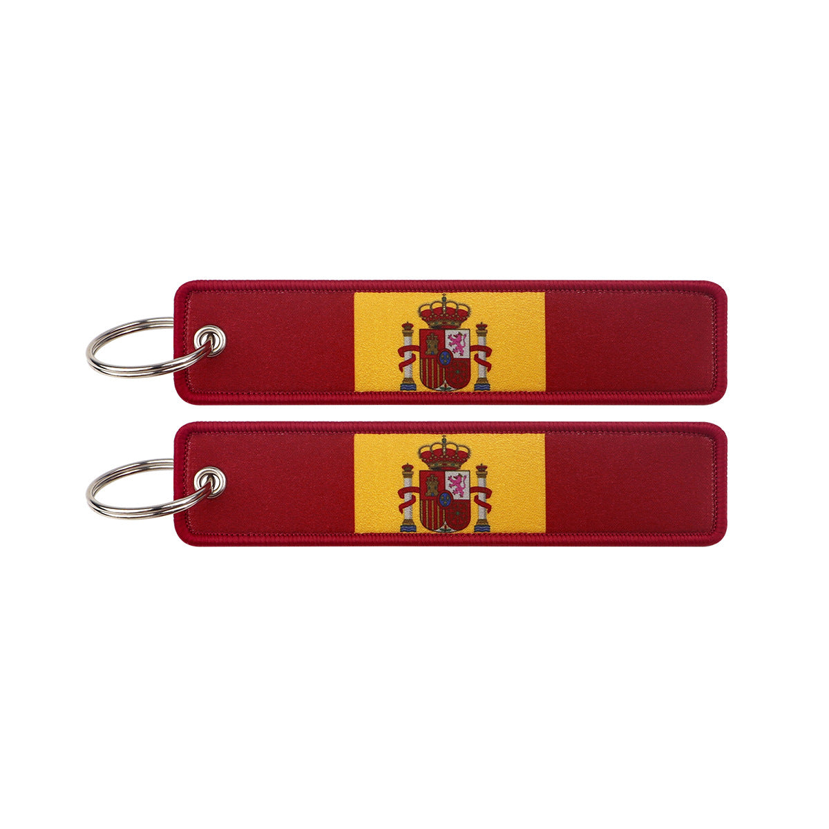 Spain Flag Designed Key Chains
