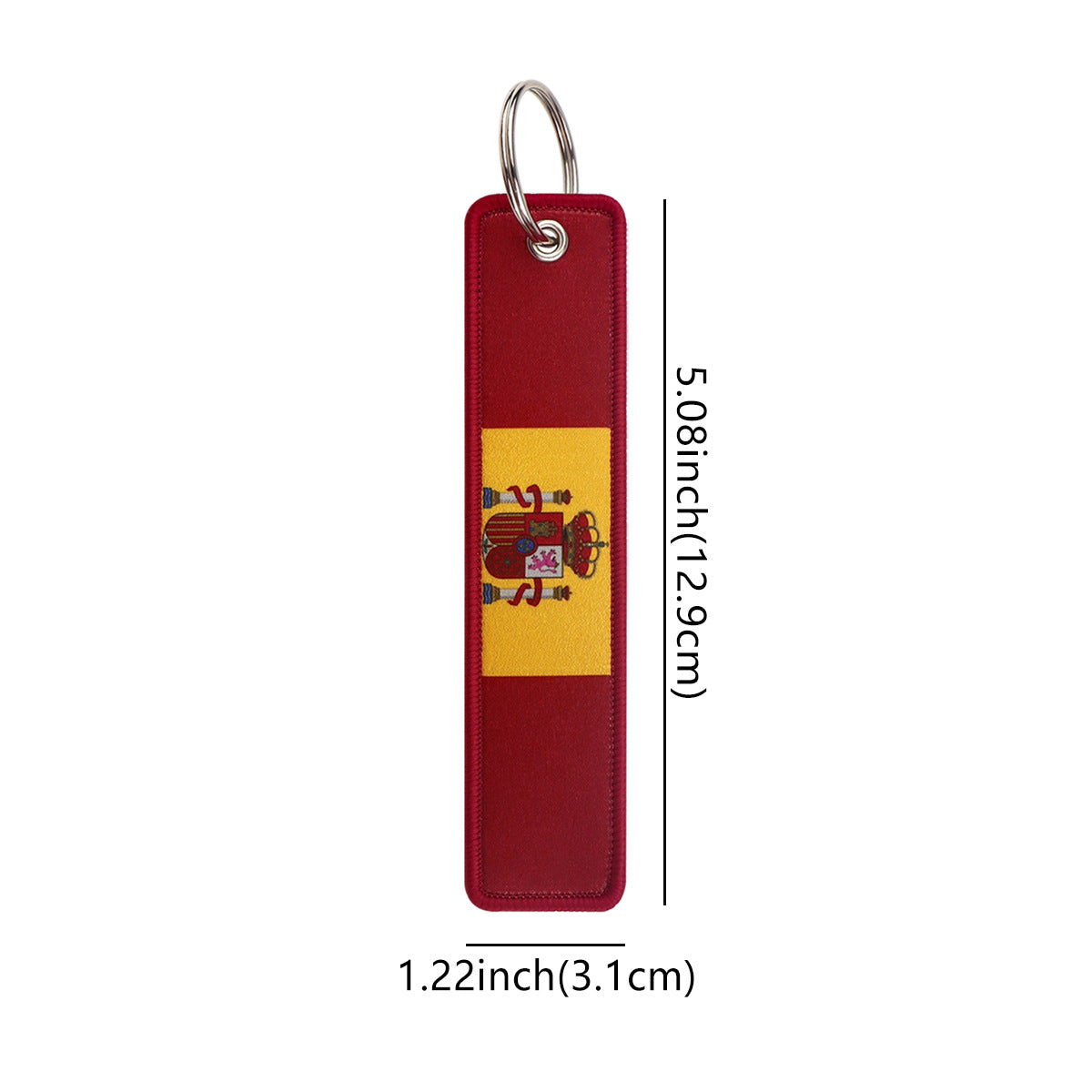 Spain Flag Designed Key Chains
