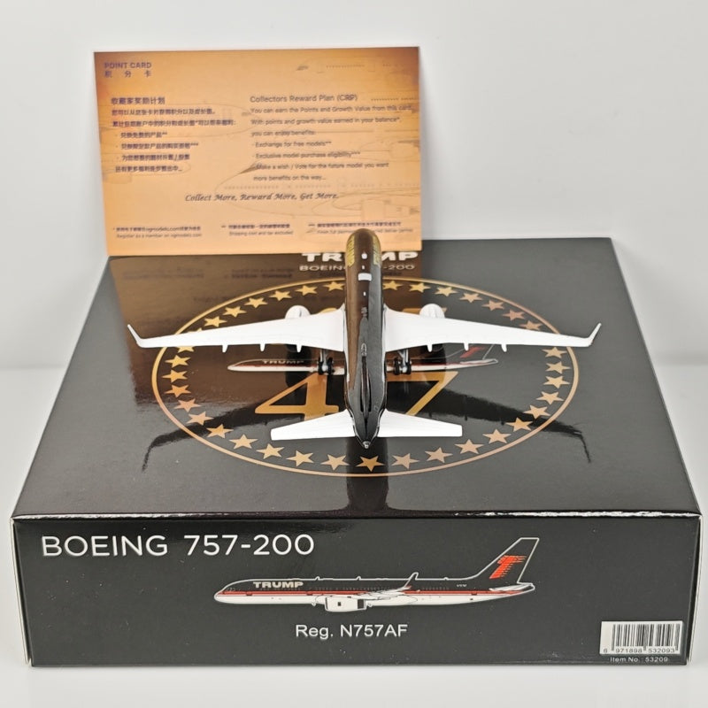 Trump Boeing B757-200 N757AF Airplane Model (1:400 Scale)