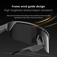 Thumbnail for Outdoor Cycling Essential: YJ006 Bluetooth Glasses - Windproof Sunglasses with Audio Call Function