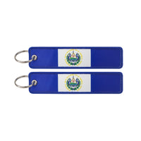 Thumbnail for El Salvador Flag Designed Key Chains