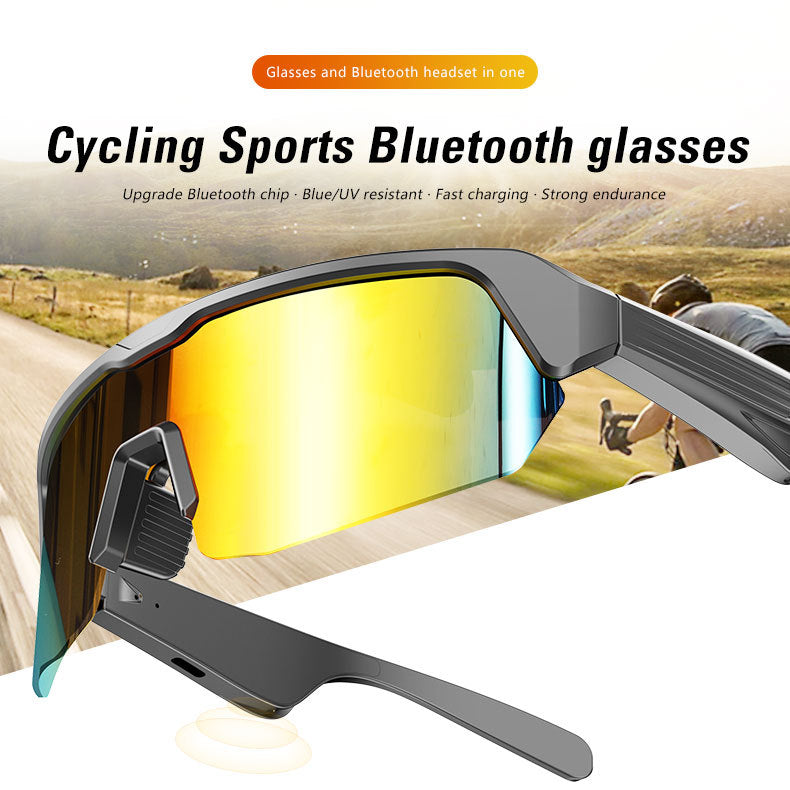 Outdoor Cycling Essential: YJ006 Bluetooth Glasses - Windproof Sunglasses with Audio Call Function