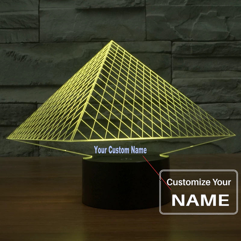 3D Pyramid Designed Night Lamp