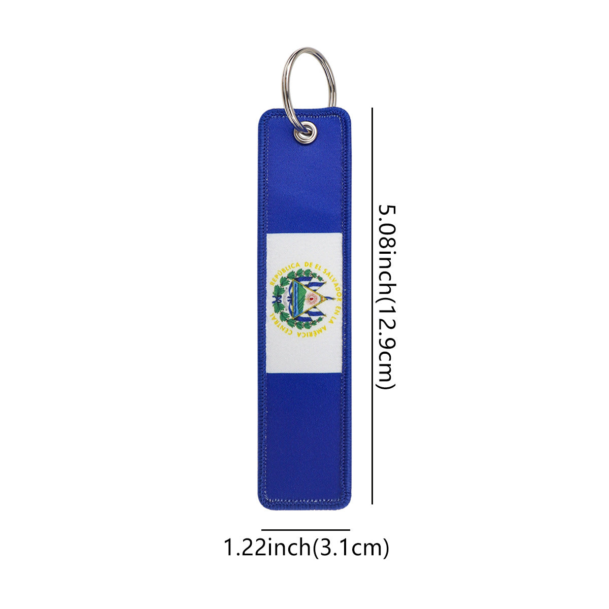 El Salvador Flag Designed Key Chains