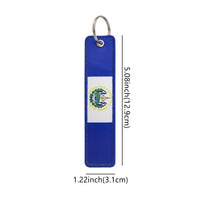 Thumbnail for El Salvador Flag Designed Key Chains