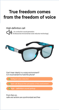 Thumbnail for All-in-One GV90 Smart Glasses: Photochromic, Adjustable Light, Bluetooth Calls, Music & AI Translation