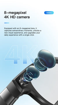 Thumbnail for Q8 Anti-Shake AI Glasses: 8MP Photography, Object Recognition & Real-Time Translation
