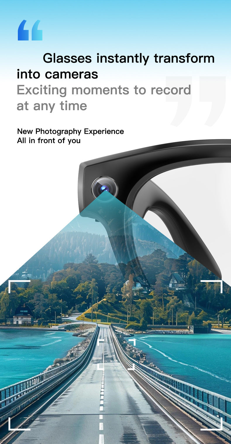 GS380 Smart Wearable Glasses: AI Camera, Translation & Navigation - All in One