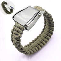 Thumbnail for Custom Name (Special US Air Force) Design Airplane Seat Belt Bracelet
