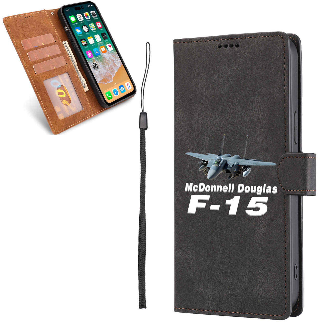 The McDonnell Douglas F15 Designed Leather Samsung S & Note Cases