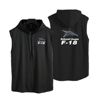 Thumbnail for The McDonnell Douglas F18 Designed Hooded Tank Tops