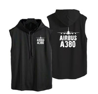 Thumbnail for Airbus A380 & Plane Designed Hooded Tank Tops